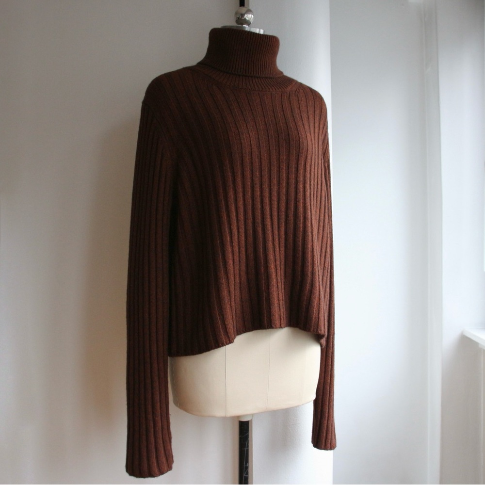 L'Academie Jasper Open Back Turtleneck Sweater